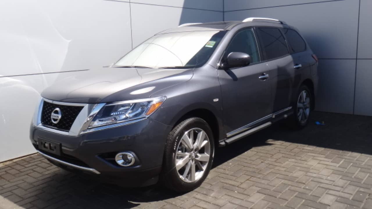 A Gray Nissan Pathfinder in Australia, imported from the US