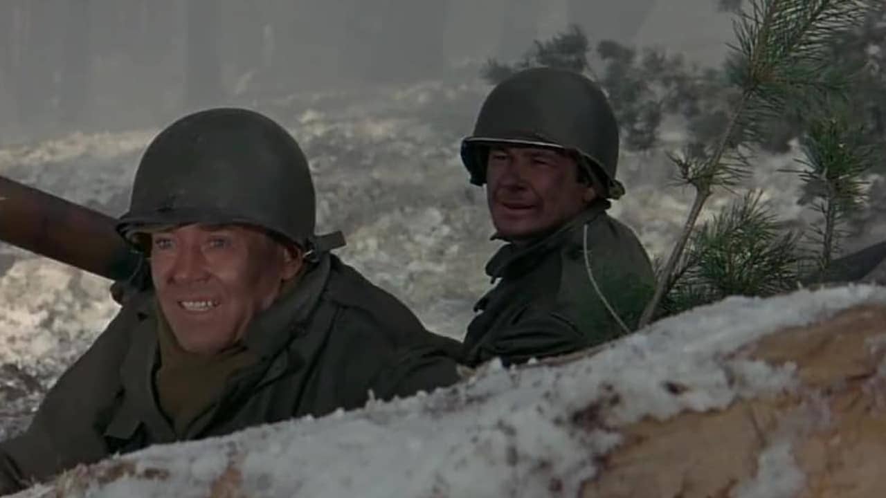 Henry Fonda and Charles Bronson in Battle of the Bulge (1965)