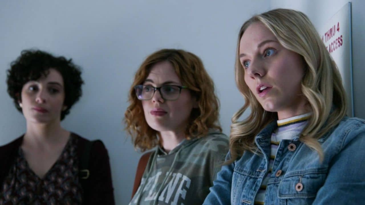 Seri DeYoung, Rachel Rosenbloom, and Maisie Klompus in Good Trouble (2019).