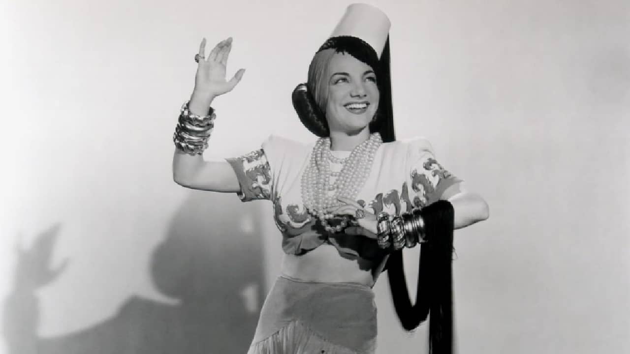 Carmen Miranda in promo photo for Greenwich Village (1944)
