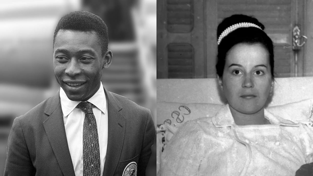 Pelé and Rosemeri Dos Reis Cholbi