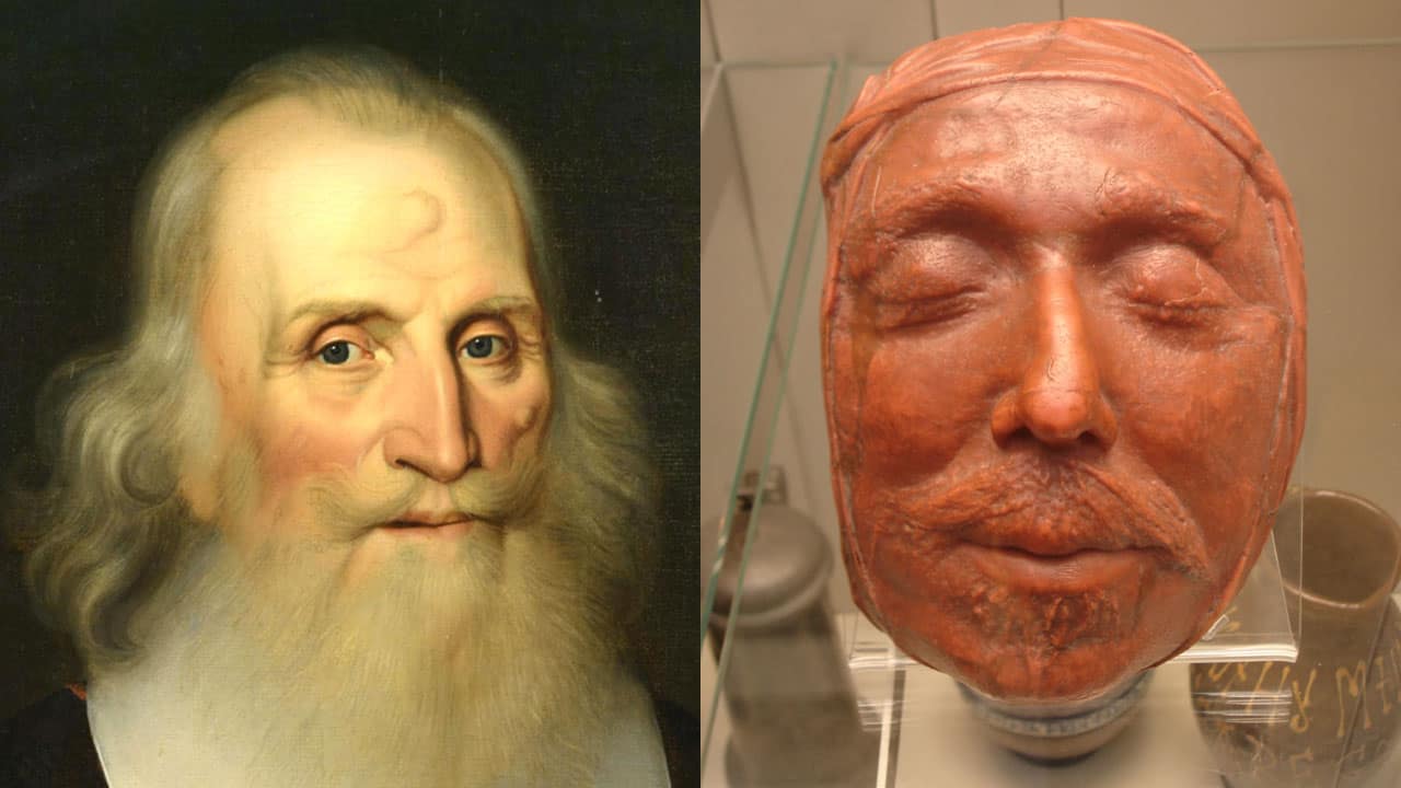 Oliver Cromwell death mask