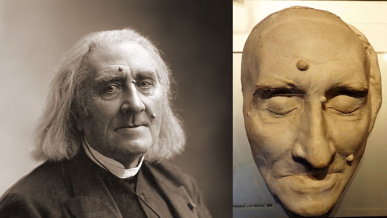 Franz Liszt death mask