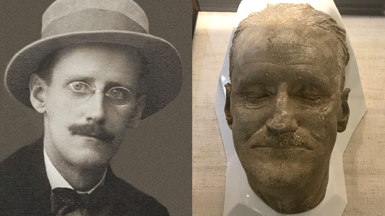 James Joyce death mask