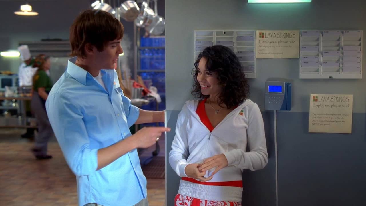 Vanessa Hudgens and Zac Efron in High School Musical 2 (2007)