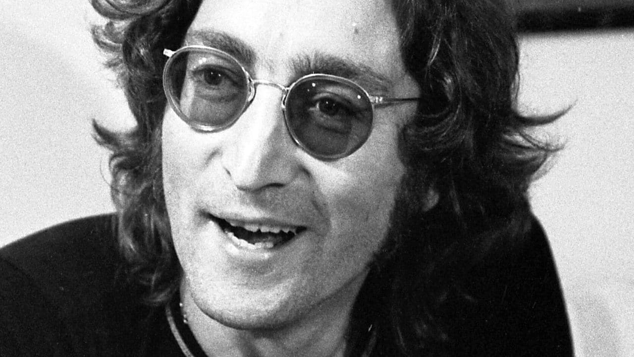 A stillframe from a John Lennon interview.