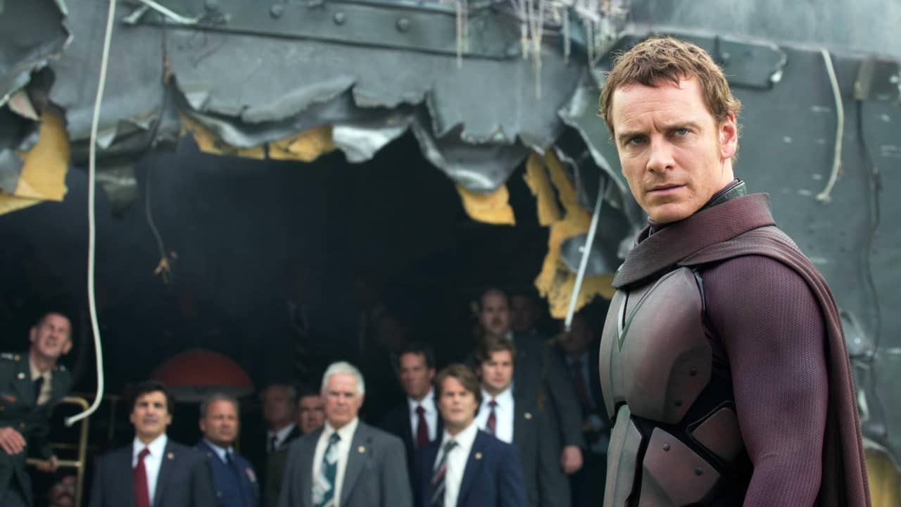 Michael Fassbender as Magneto in X Men Days of Future Past