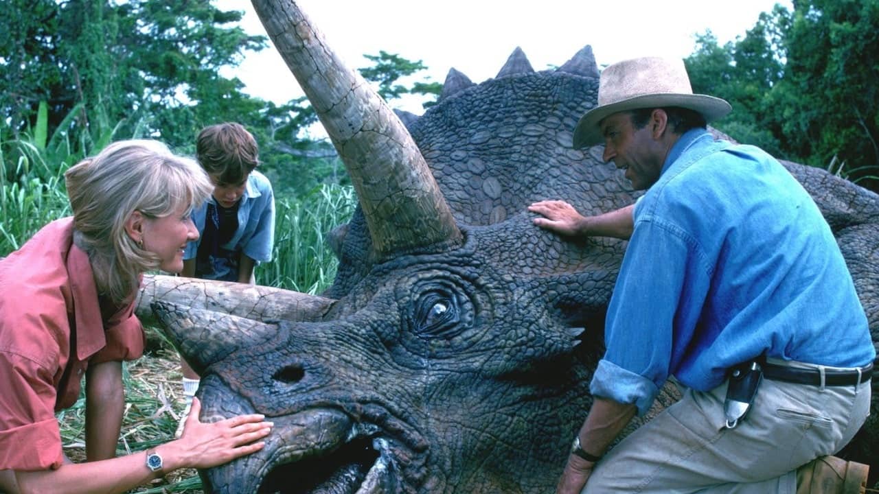 Sam Neill, Laura Dern, Triceratops