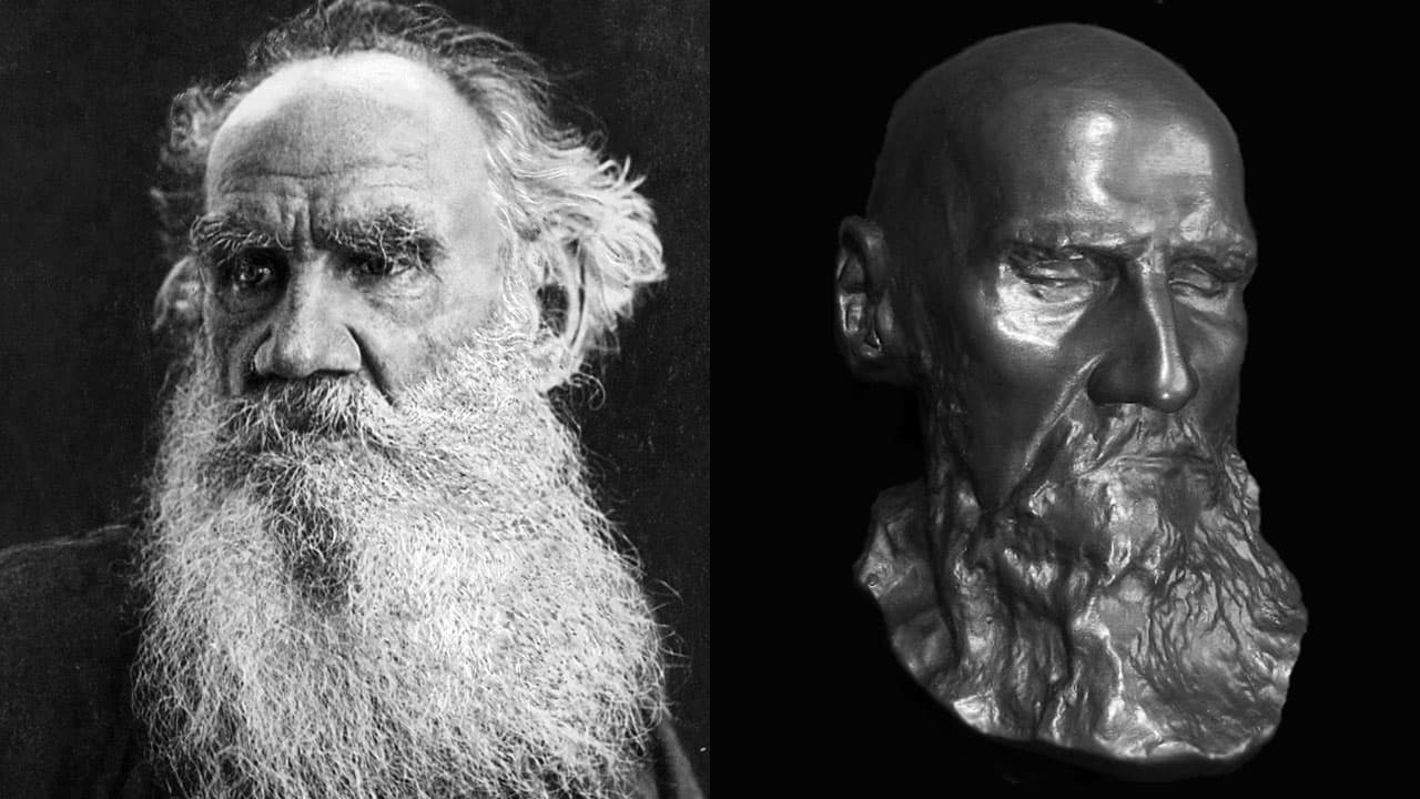 Leo Tolstoy death mask