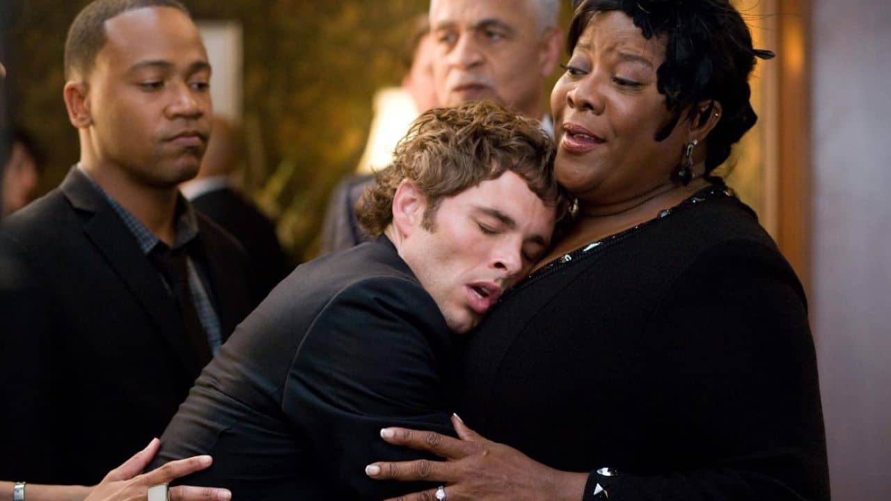 James Marsden, Loretta Devine, and Columbus Short in Death at a Funeral (2010)