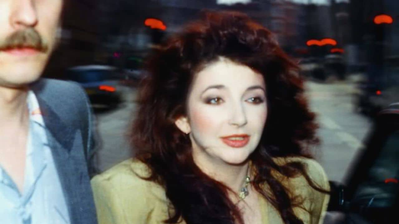 Kate Bush about to perform at Comic Relief 1986.