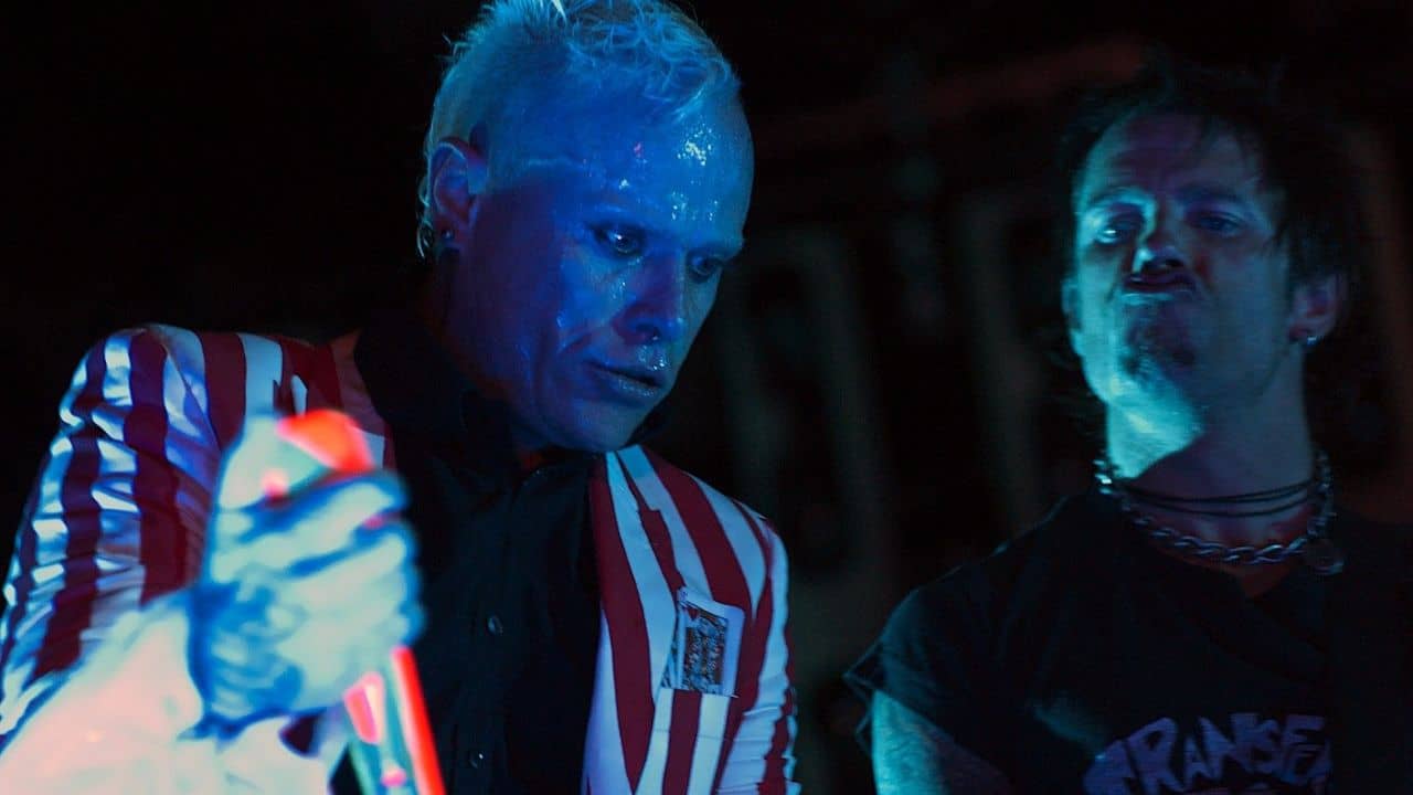 Keith Flint performing with The Prodigy.