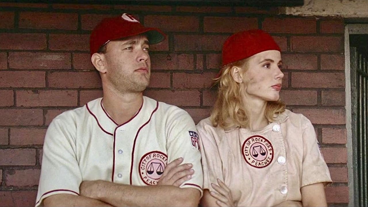 Geena Davis and Tom Hanks in A League of Their Own (1992) baseball movies