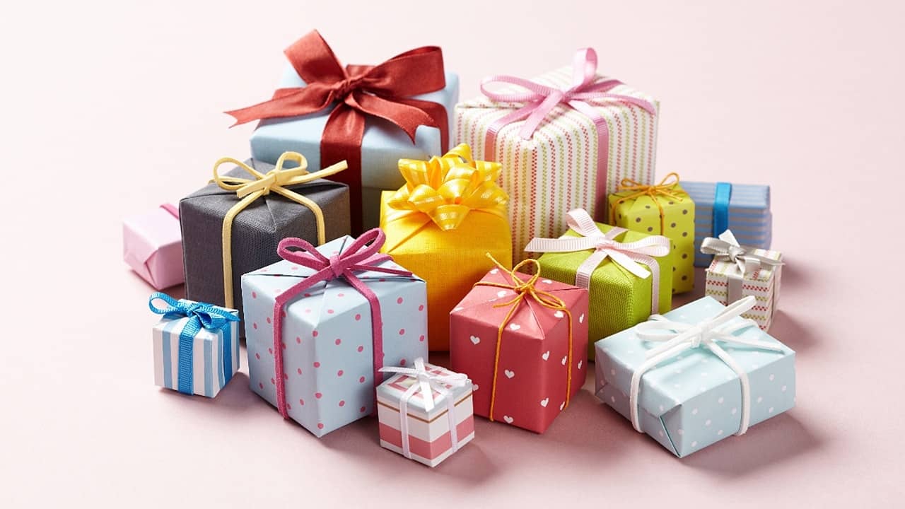 Gift boxes, presents, gifts, wrapping paper