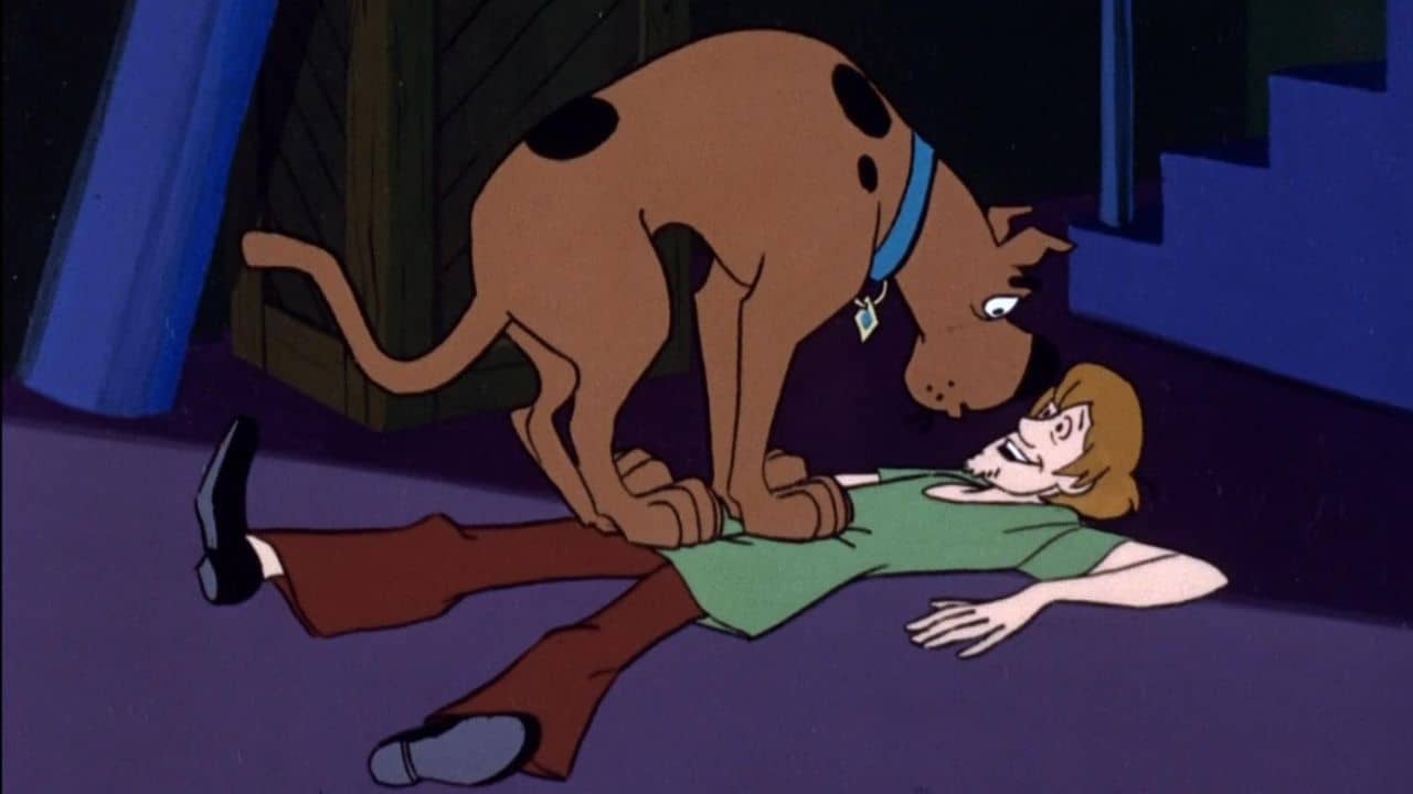 Casey Kasem and Don Messick in Scooby Doo, Where Are You! (1969).