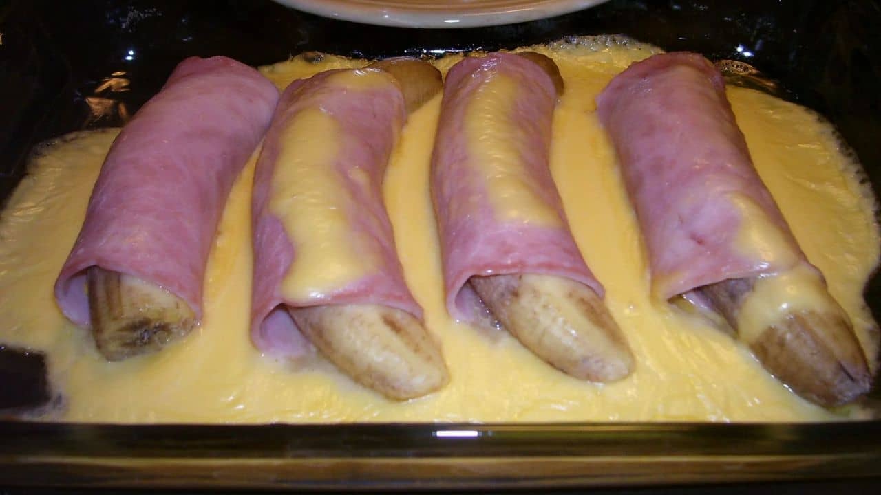 Ham and Bananas Hollandaise.