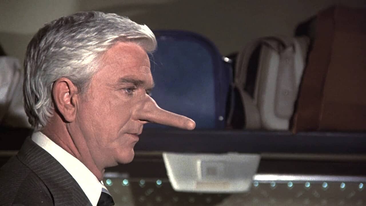 Leslie Nielsen in Airplane! (1980)