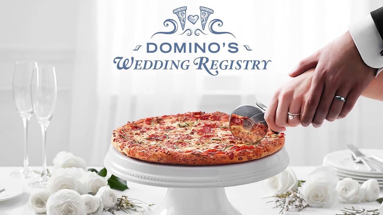 Domino Pizza's Wedding Registry