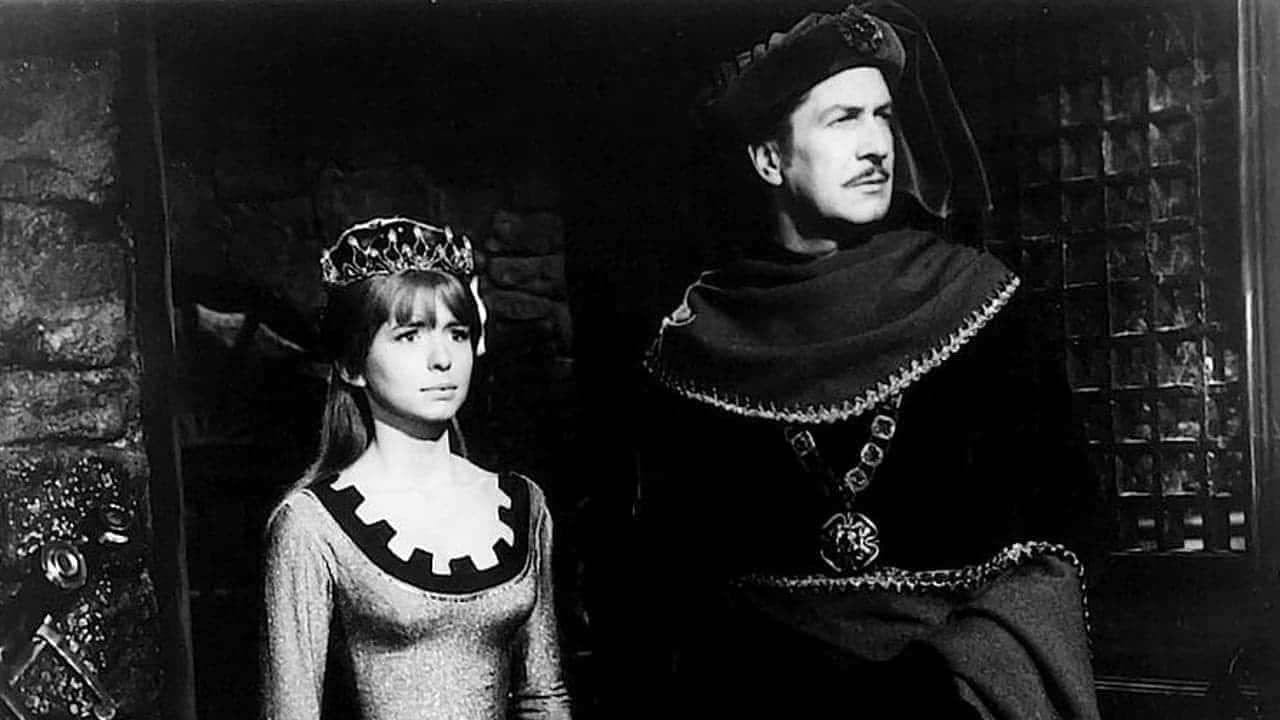 Vincent Price and Jane Asher in The Masque of the Red Death