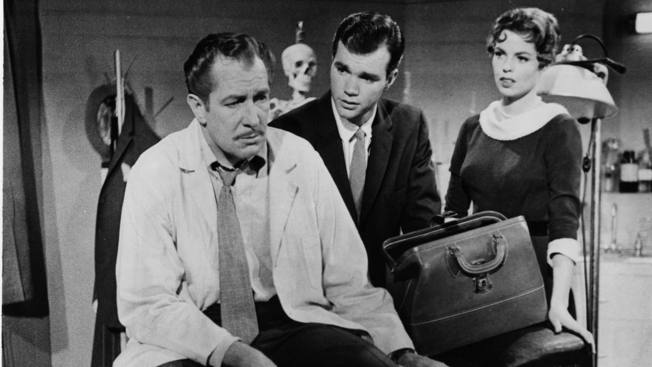 Vincent Price, Darryl Hickman, and Pamela Lincoln in The Tingler (1959)